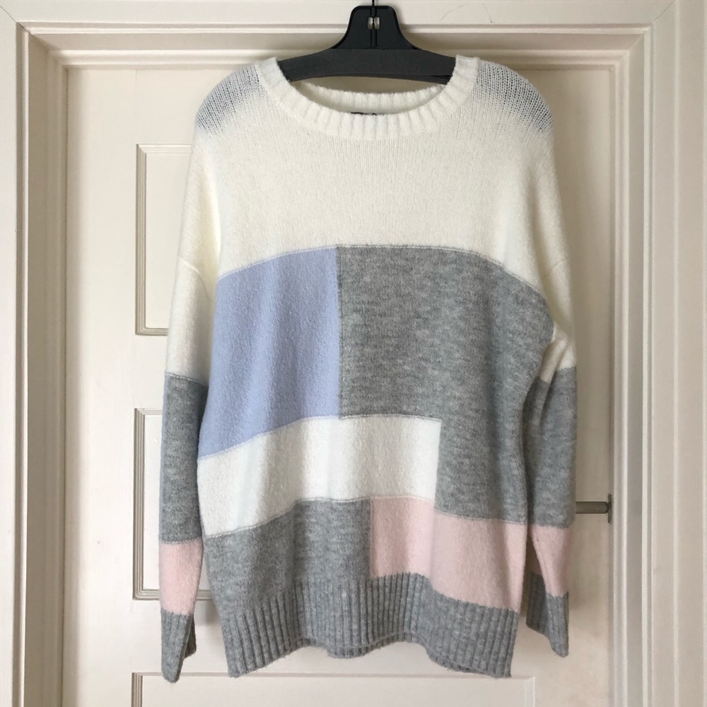 Pastel Geometric Sweater